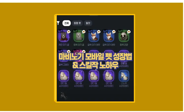 마비노기 모바일 펫 