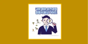 운전경력증명서 발급