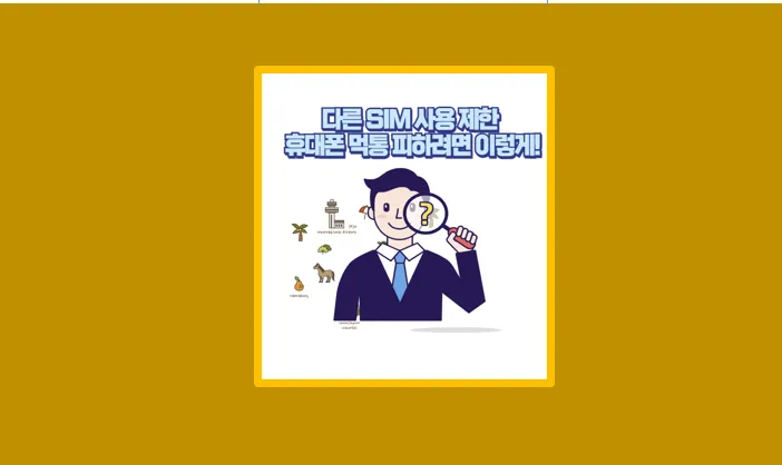 다른 SIM 사용 제한 해제 안 하면? 유심 교체 후 먹통된 내 휴대폰 후기 - 생활정보 도서관